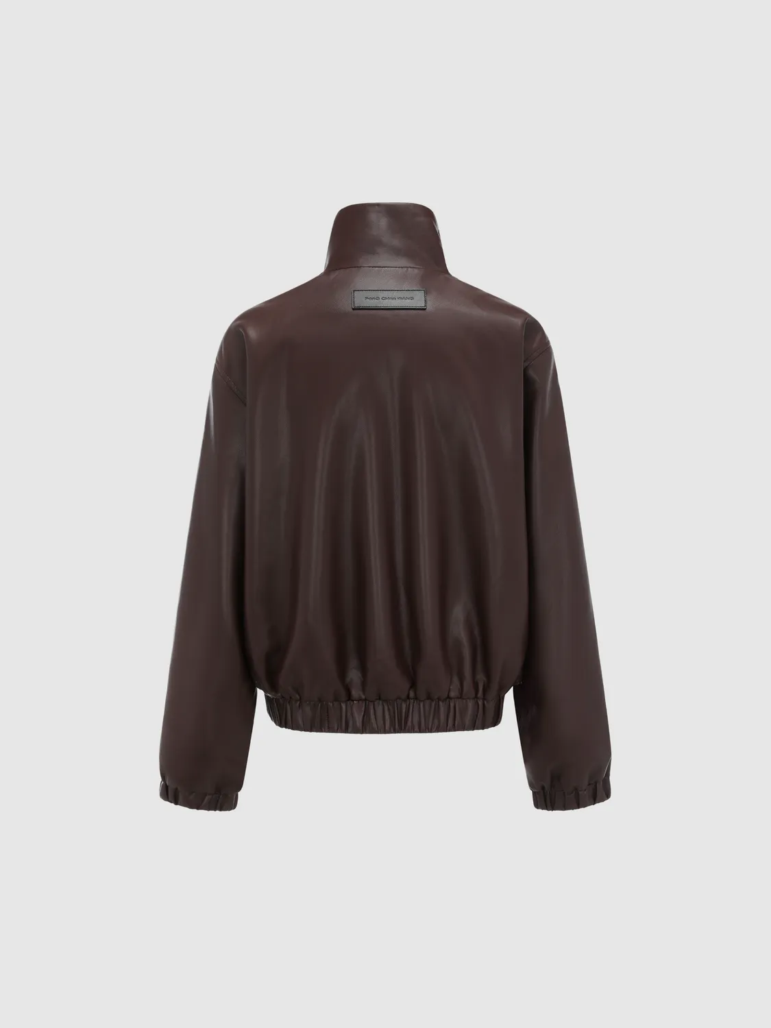 Feng Chen Wang Striped Panel Zip jakke S brun