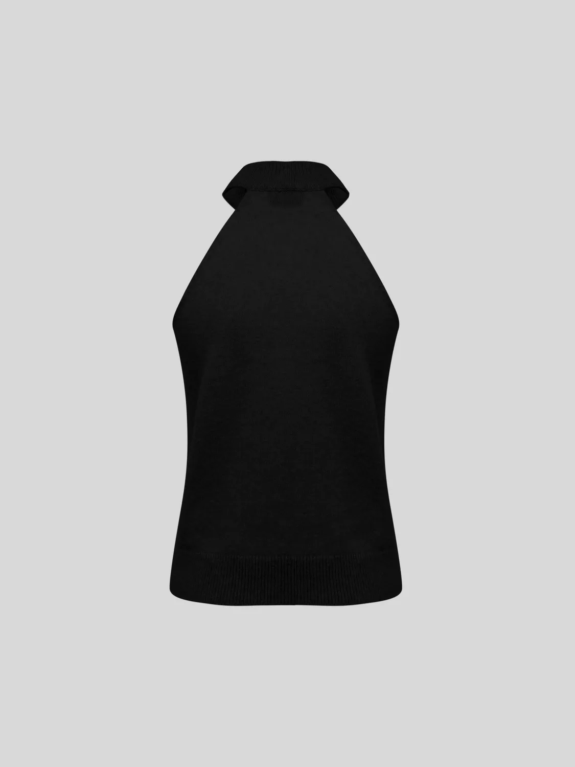 Laneus Sleeveless Top top sort cashmere silke