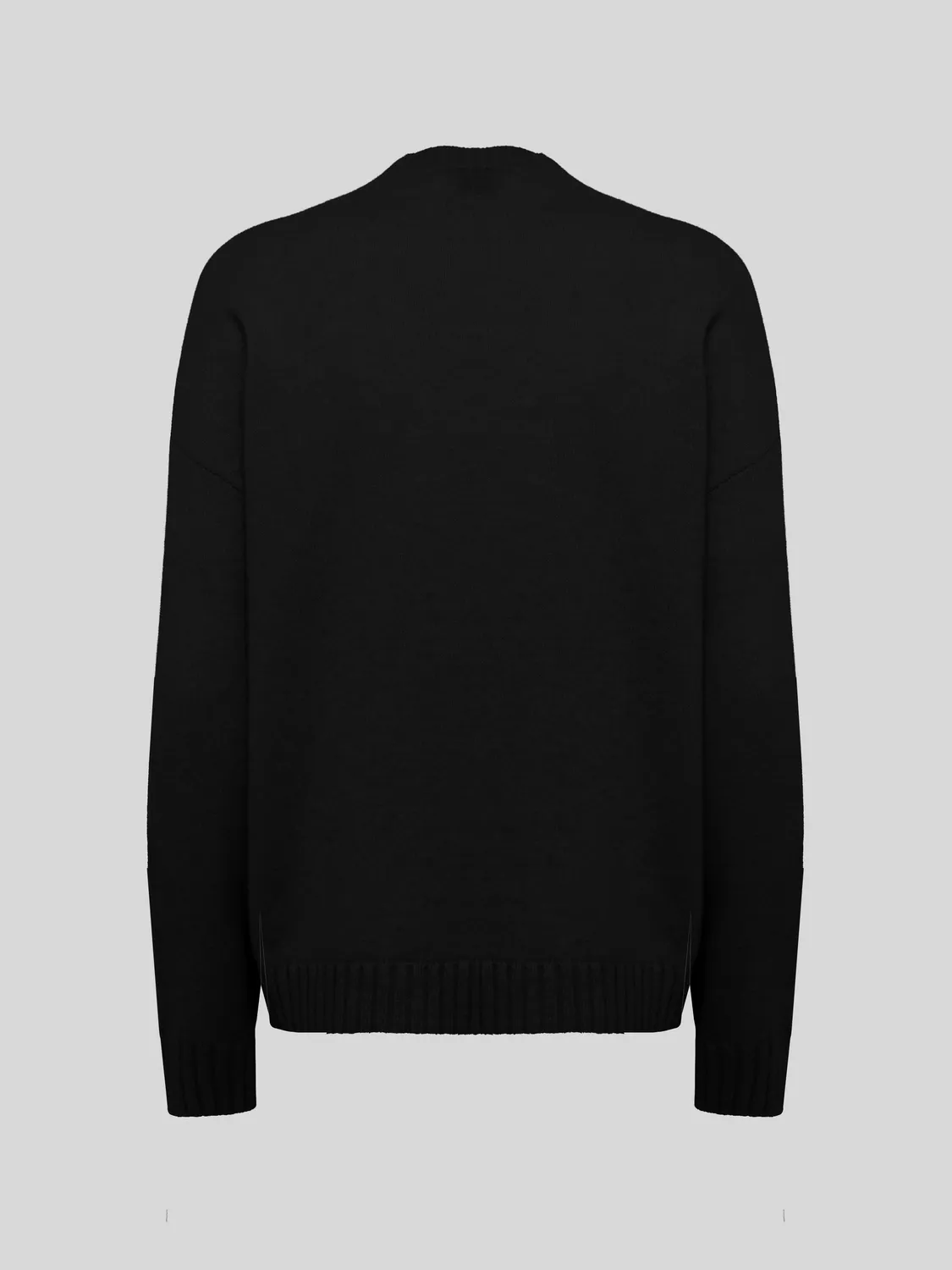 Laneus Cashmere and Silk Crew Neck sweater dame sort let