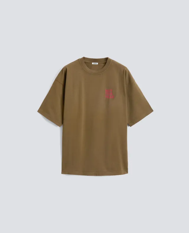 Aspesi Not This Year t-shirt military økologisk