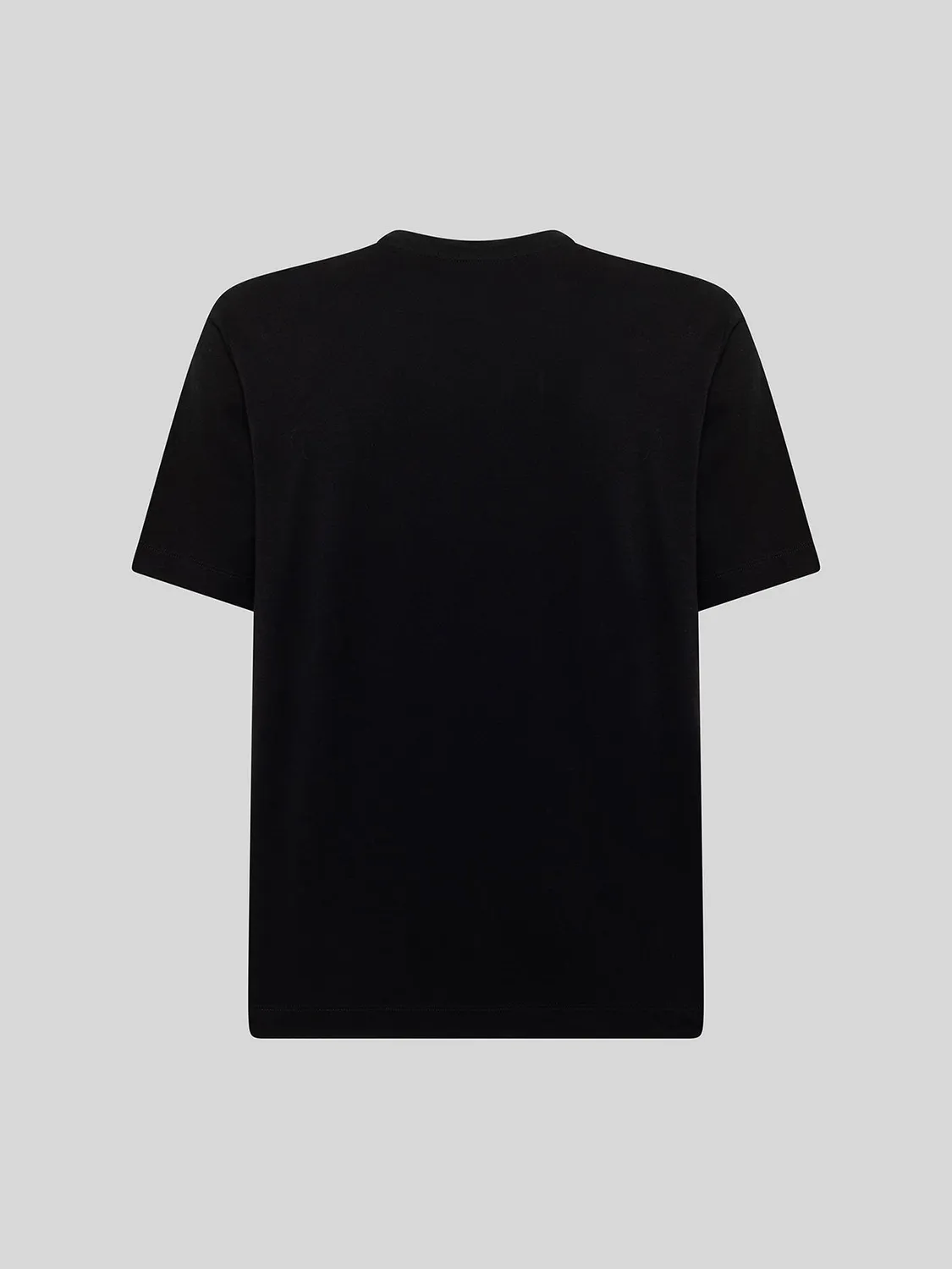 Laneus Oversized t-shirt sort bomuld broderi