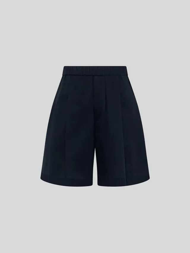 Laneus Melrose bermuda navy elastik bomuld