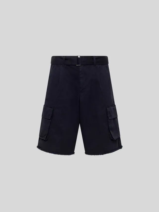 Laneus Bermuda Downtown Relaxed shorts navy bomuld