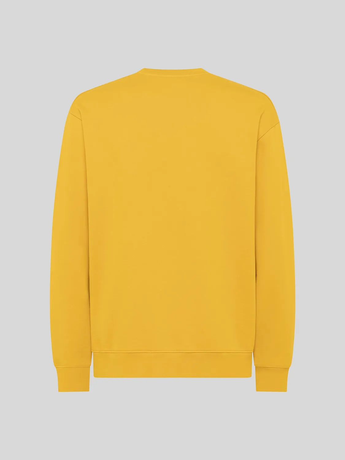 Laneus Crew Neck Cotton Sweatshirt saffron bomuld