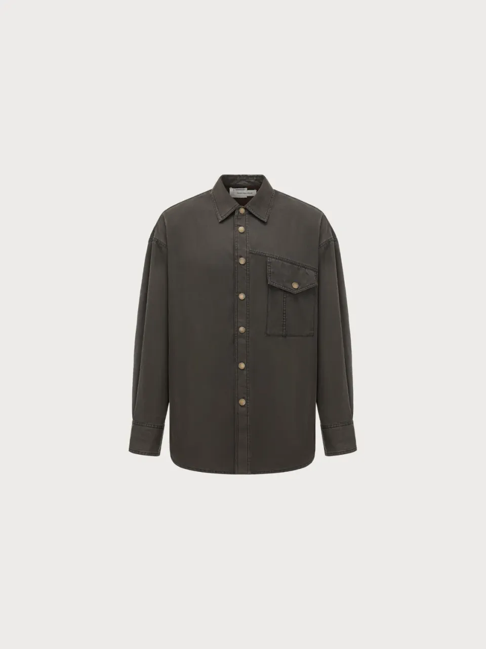 Feng Chen Wang Washed Workwear skjorte lommer