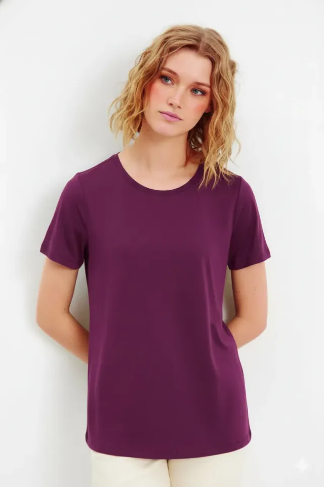 IN FRONT Nina t-shirt rundhals modal basis