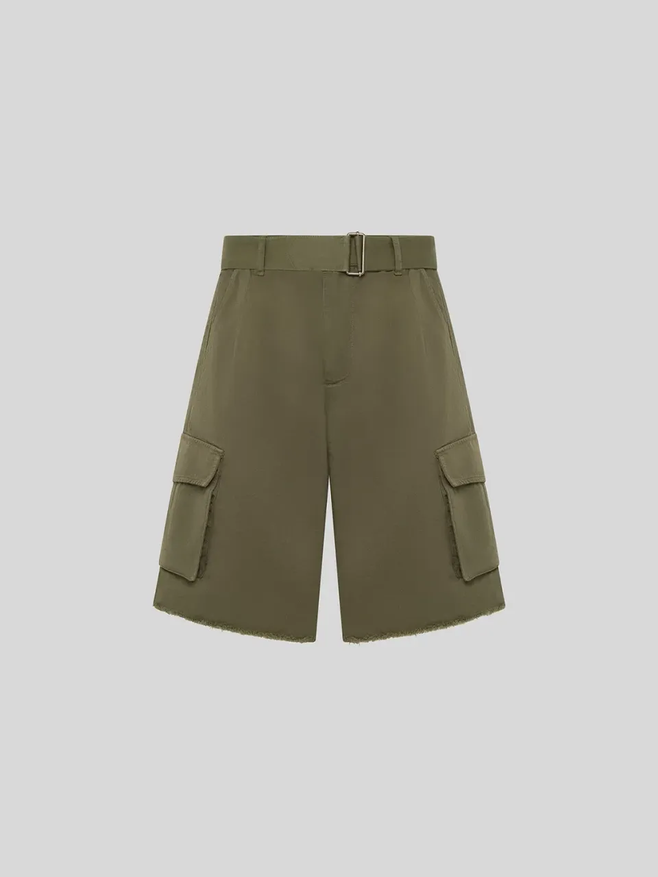 Laneus Downtown Bermuda shorts military green bomuld