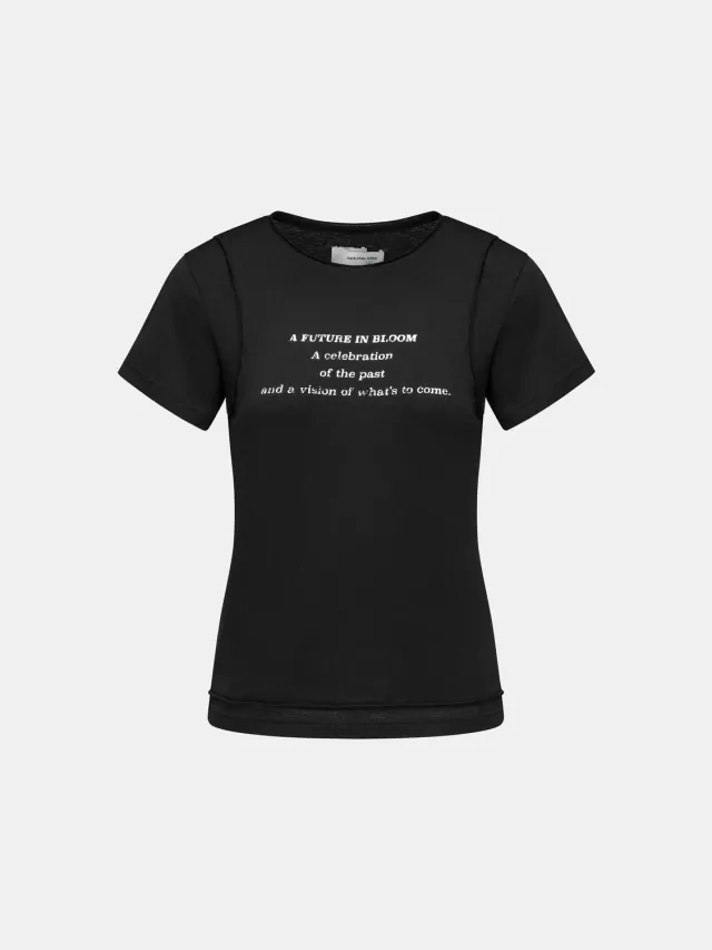 Feng Chen Wang Layered-Look T-shirt lagdelt S M L