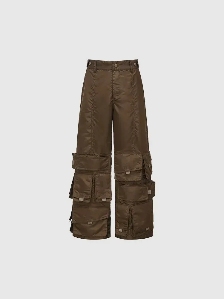 Feng Chen Wang Multi Pocket cargo bukser polstret nylon