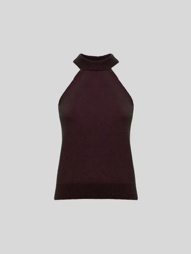 Laneus ærmeløs top fico cashmere silke